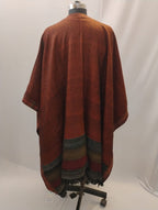 Brown and Orange with Yak Wool Cape