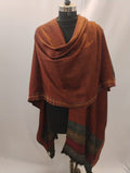 Brown and Orange with Yak Wool Cape