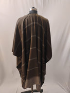 Brown Pocket with White Line Cape