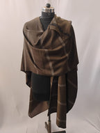 Brown Pocket with White Line Cape