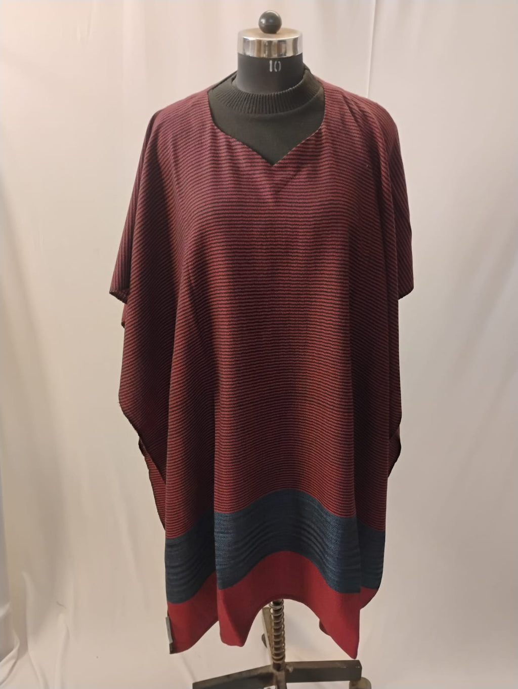 Luxury Purple with Black Lines Kaftan