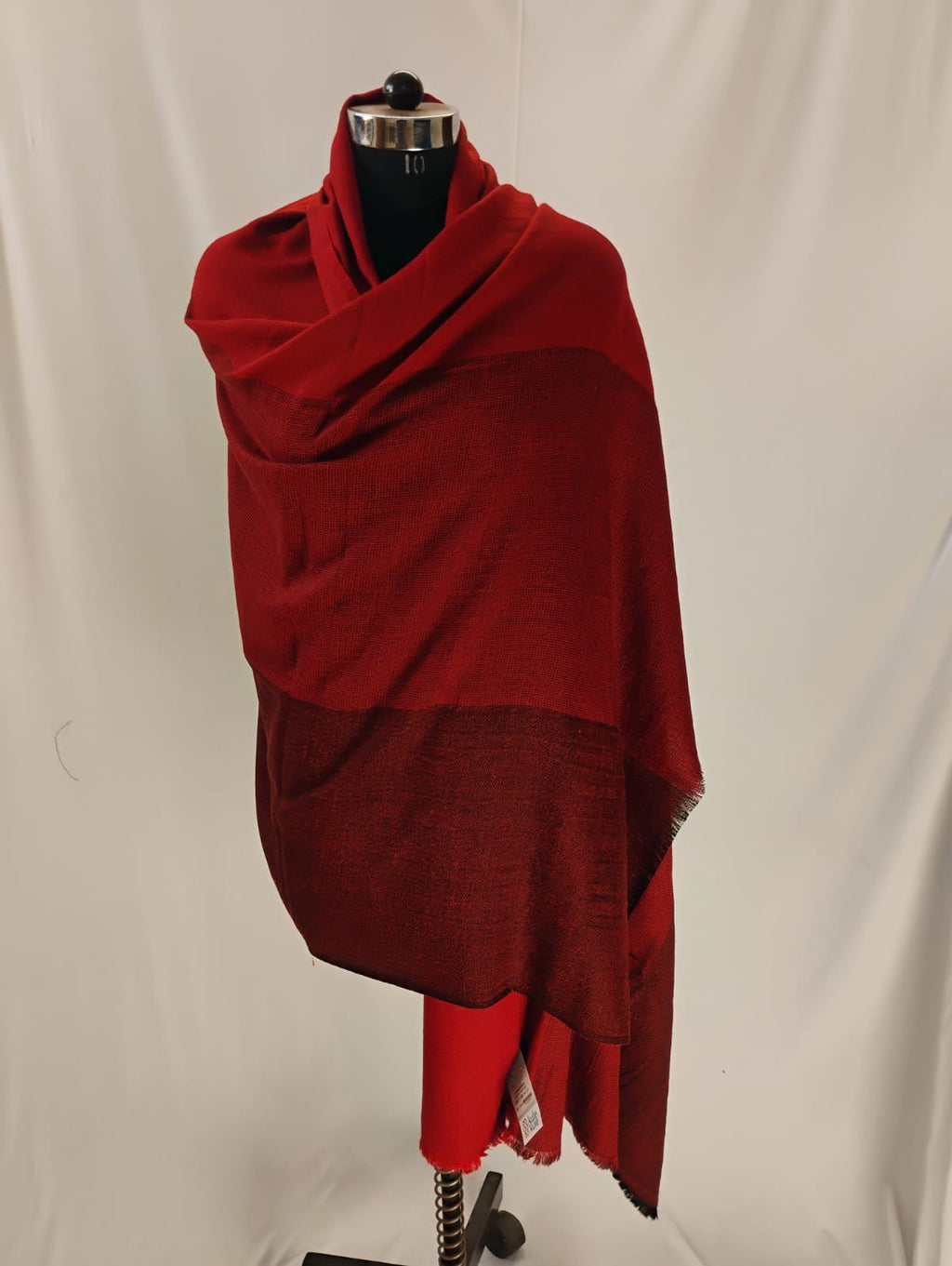 Premium Red and Black Triple Shade Shawl
