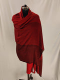 Premium Red and Black Triple Shade Shawl