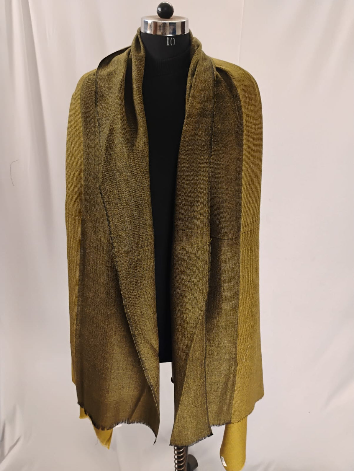 Premium Gold and Green Triple Shade Shawl