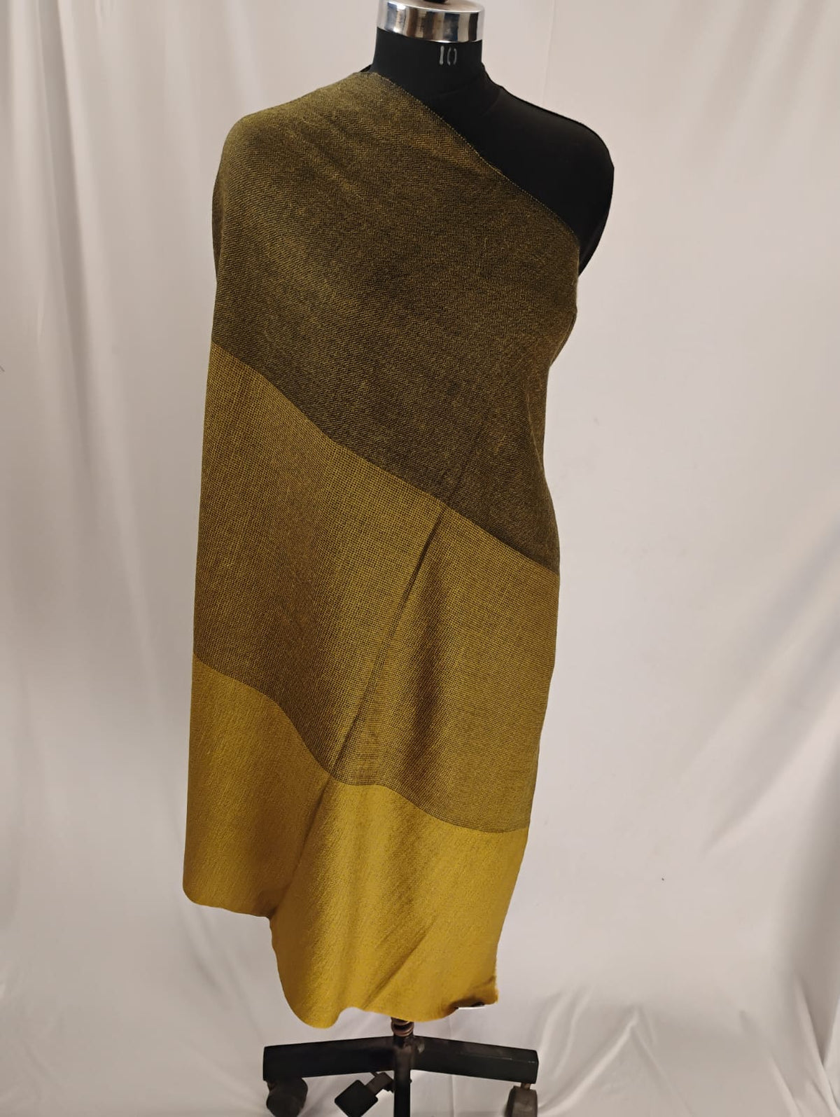 Premium Gold and Green Triple Shade Shawl