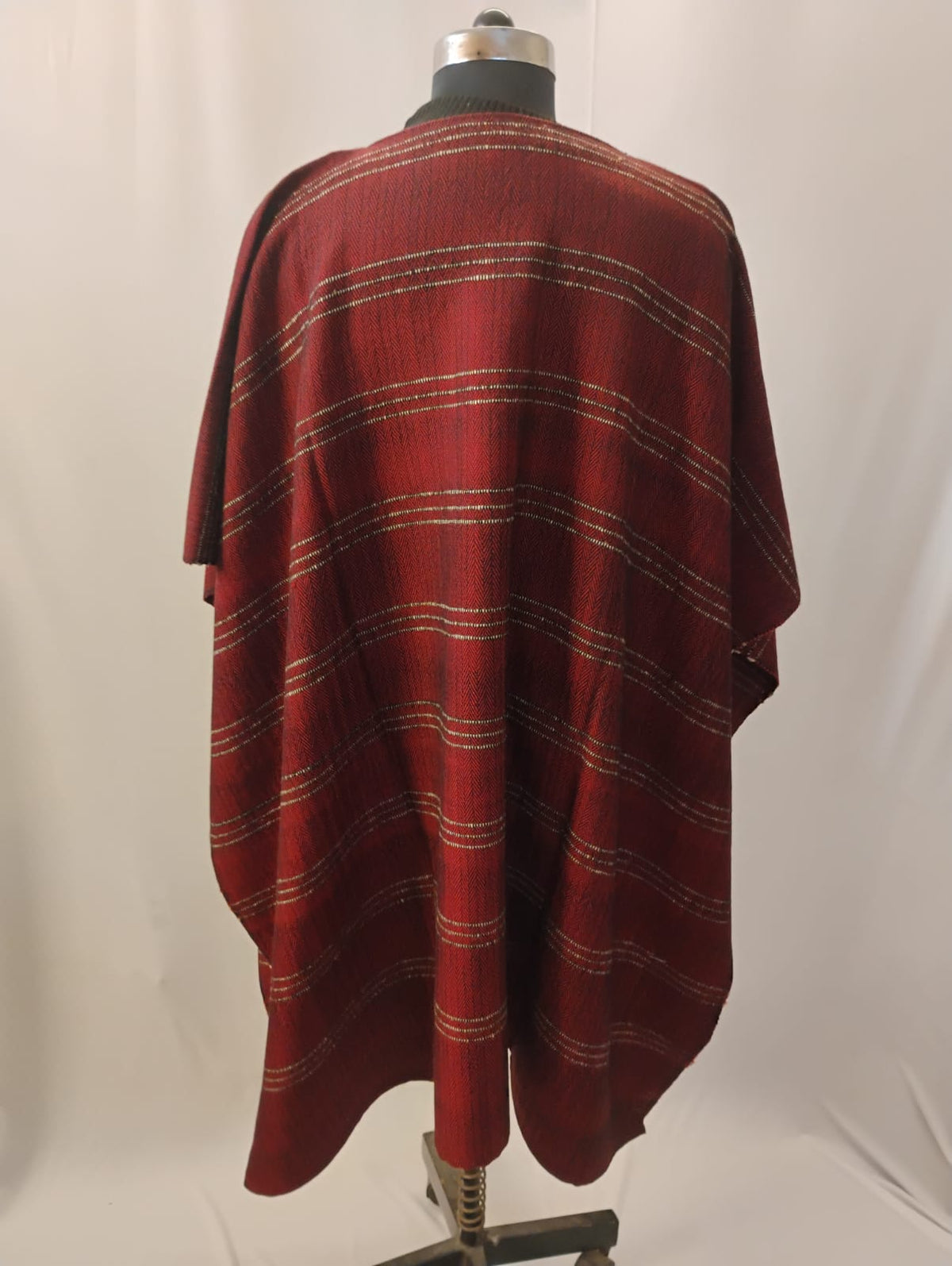 Luxury Maroon with White Line Kaftan