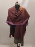 Purple with Yak Wool Border Cape