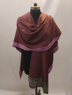 Purple with Yak Wool Border Cape