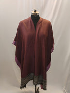 Purple with Yak Wool Border Cape