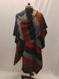 Blue, Green and Red Triple Line Cape
