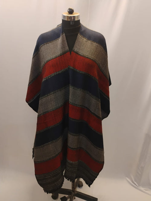 Blue, Green and Red Triple Line Cape